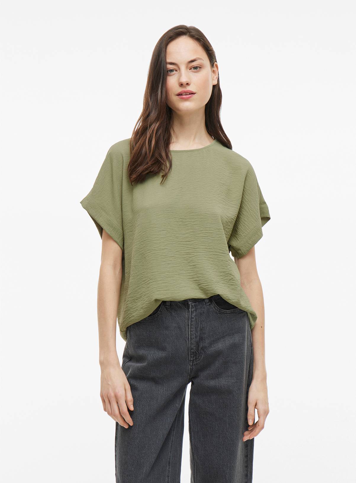 VILA Short Sleeved Co-ord Top 16 - Image 1